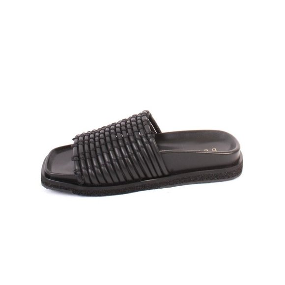 Laura Bellariva 7840 Black Leather Platform Sandals - Picture 6 of 8